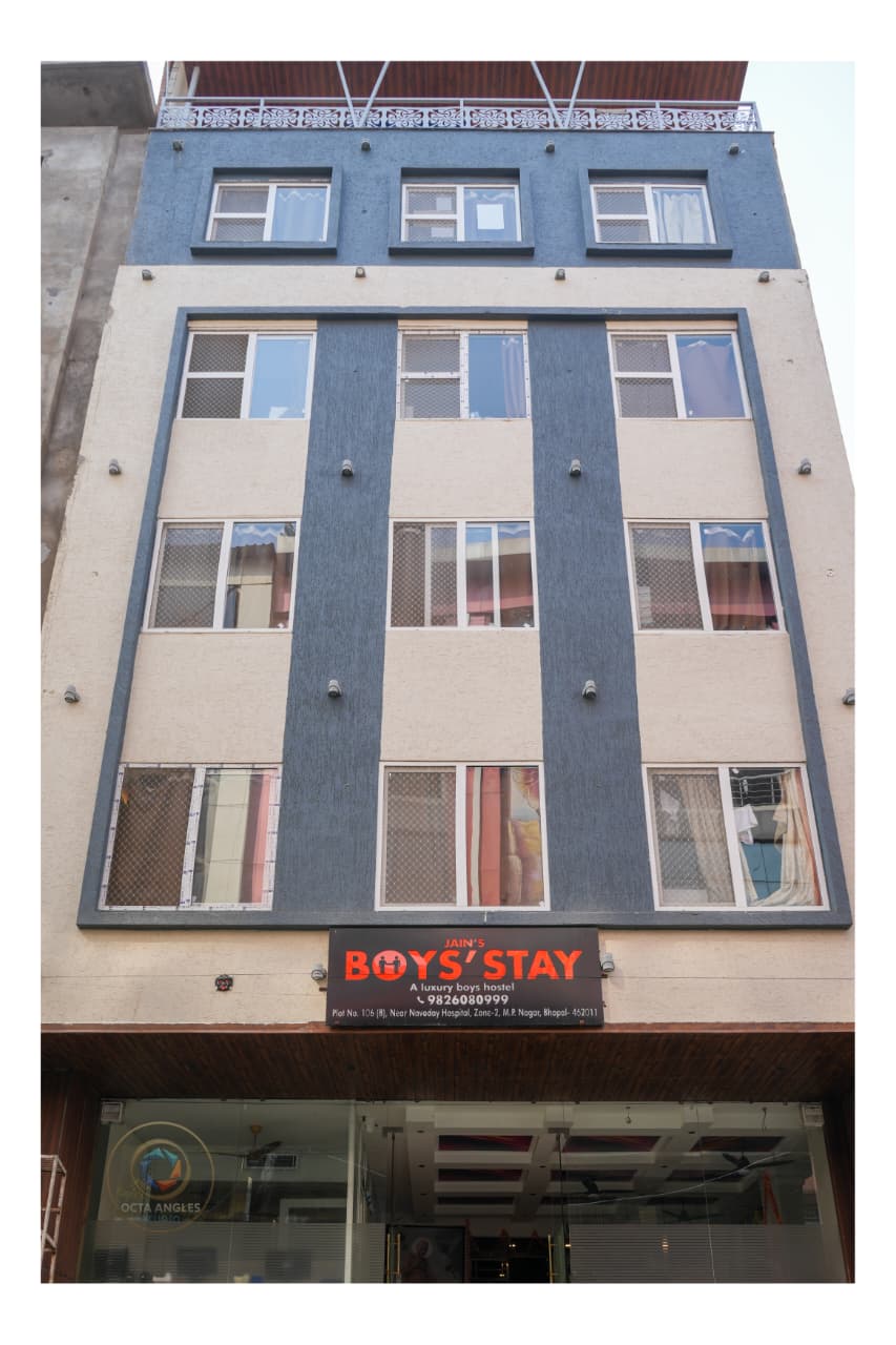 Hostel Building Exterior - Jain's boys Stay Bhopal MP Nagar